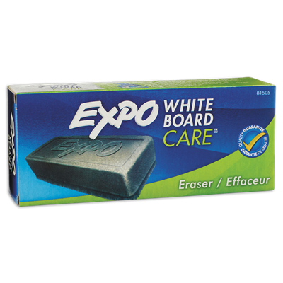 EXPO® White Board CARE Dry Erase Eraser, 5.13" x 1.25"
