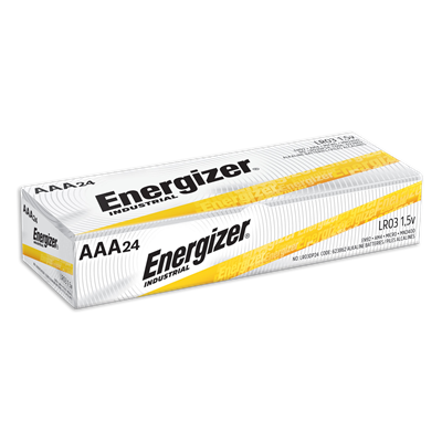 Energizer® Industrial Alkaline AAA Batteries, 1.5 V, 24/Box