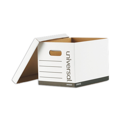 Universal™ Basic-Duty Economy Record Storage Boxes, Letter/Legal Files, 12" x 15" x 10", 10/Carton
